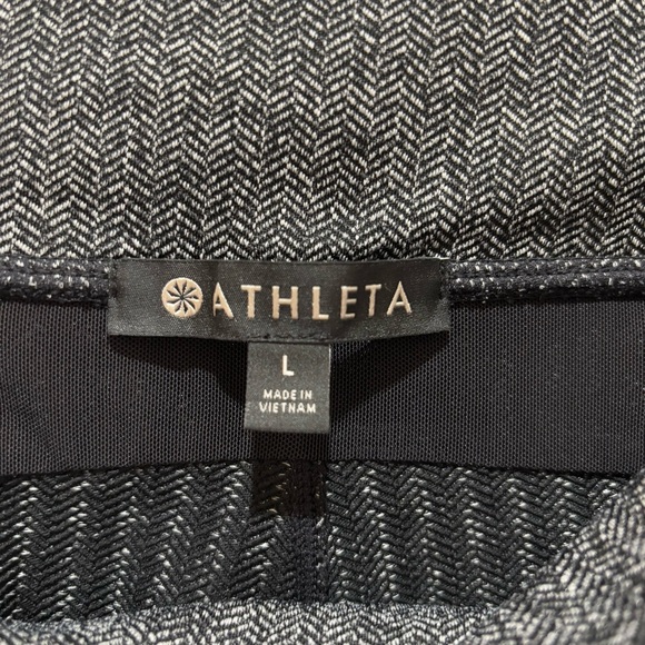 Athleta Herringbone Mercer Tight Black & White | size L - Picture 8 of 16